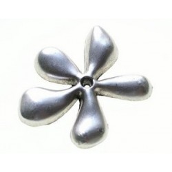 Big flower central hole 46x42mm OLD SILVER COLOR