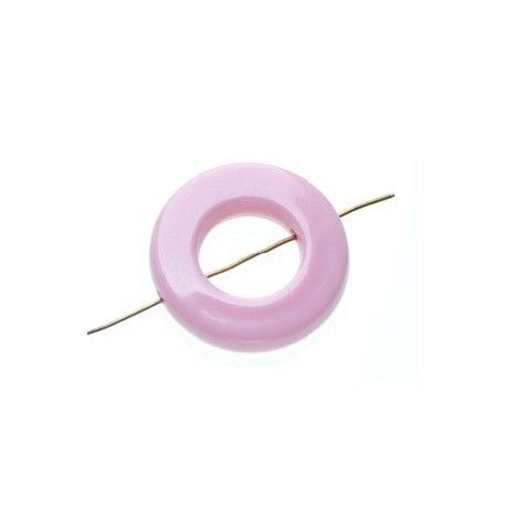 Anneau donut percé 27mm ép.6mm LIGHT ROSE x2  - 1