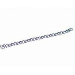 Gourmette chain 1.9x2.7mm OLD SILVER COLOR x1m