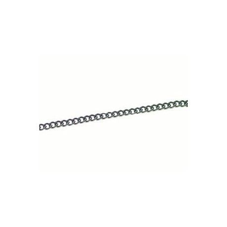 Chaîne gourmette 1.9x2.7mm LAITON VIEILLI x1m
