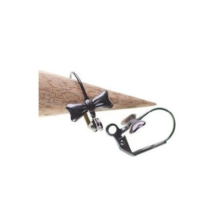 Dormeuse noeud papillon ÉTAIN x2  - 1