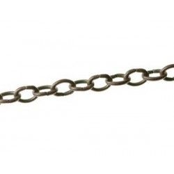 Chain oval ring 6mm BRONZE COLOR,1meter