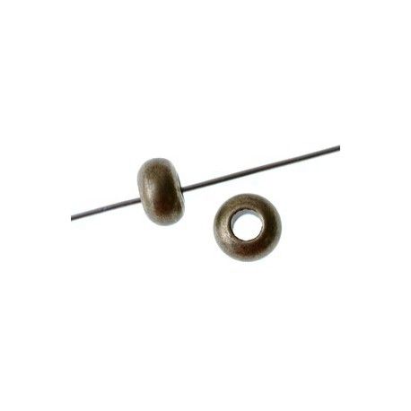 Ronde épaisse 7x4mm LAITON VIEILLI x4  - 1