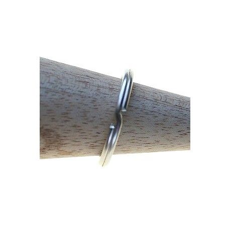 Anneau porte clés 25mm ARGENTÉ x2  - 1