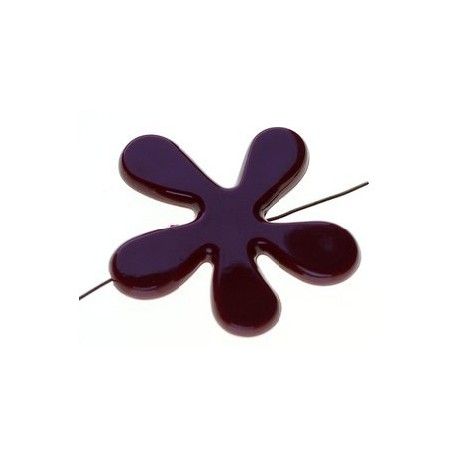 Fleur Matisse 45mm BORDEAUX x2  - 1