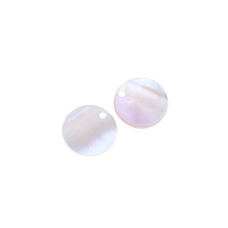 Sequin 15mm Nacre blanche x3  - 1