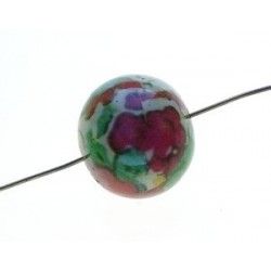 Liberty bead 18mm Claire Aude Red/Green
