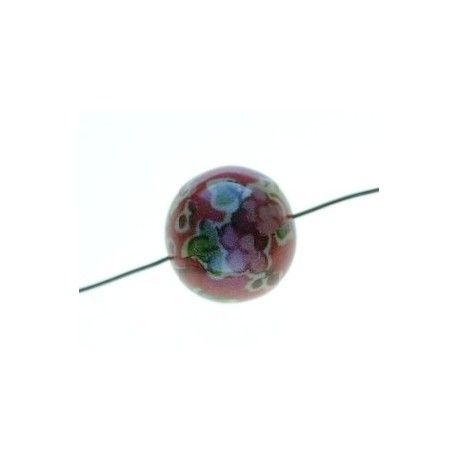Perle liberty 18mm Tatum Rouge  - 1