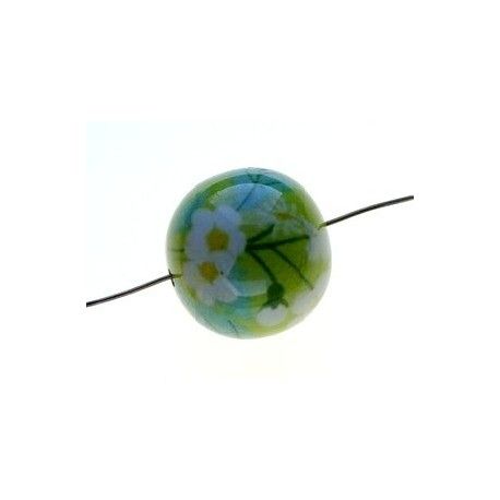 Perle liberty 22mm Mitsi Vert  - 1