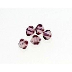 Bicone 5328 3mm CRYSTAL ANTIQUE PINK x50