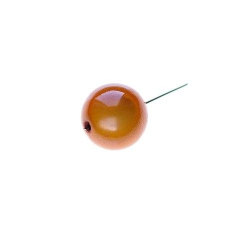 Perles magiques 8mm LIGHT ORANGE x20  - 1