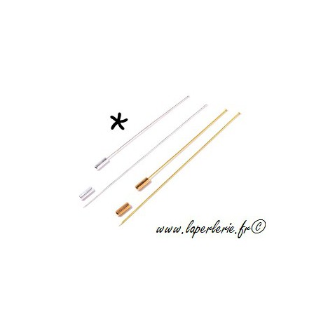 Fibule sans clou 8 cm ARGENT  - 1