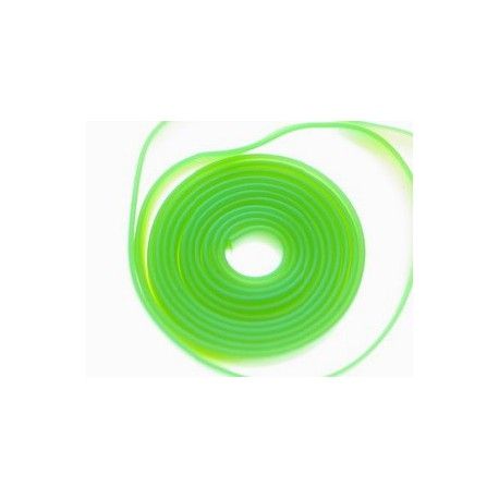 Sangle silicone 6x1mm VERT ANIS MAT x1m  - 1