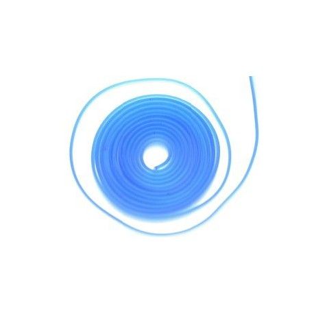 Sangle silicone 6x1mm L.SAPPHIRE MAT x1m  - 1