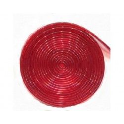 Silicone strip 6x1mm RED SHINY x1m