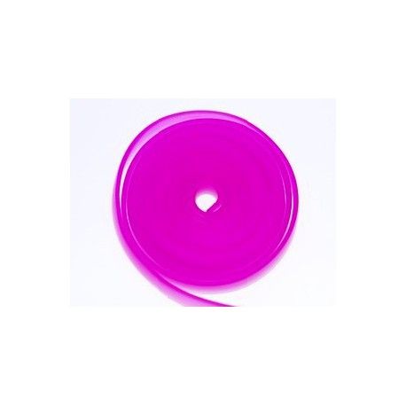 Sangle silicone 6x1mm FUSHIA MAT x1m  - 1