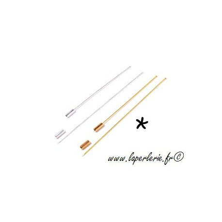 Fibule sans clou 8 cm DORE  - 1