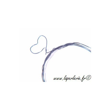 Fil laiton émaillé diam. 0,4 mm BLEU (les 30 mètres)  - 1