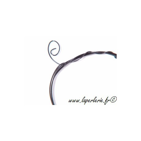 Fil laiton émaillé diam. 0,4 mm NOIR x5m  - 1
