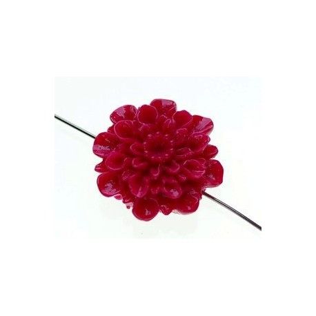 Dahlia 22x9.5mm FUSHIA  - 1