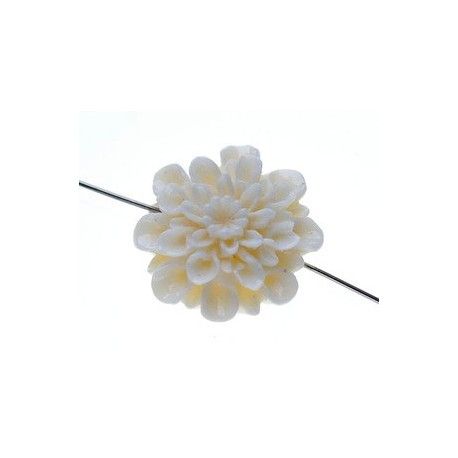 Dahlia 22x9.5mm ÉCRU  - 1