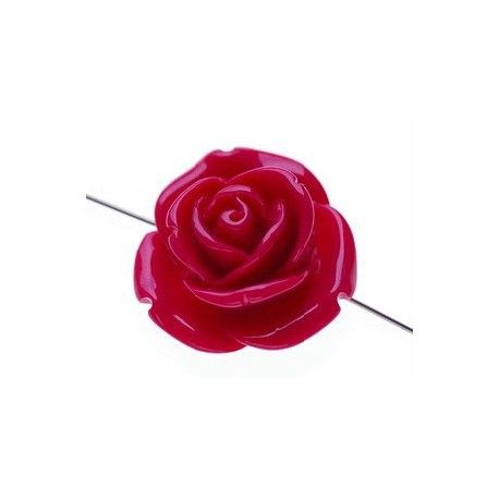 Rose 27x13.5mm FUSHIA  - 1