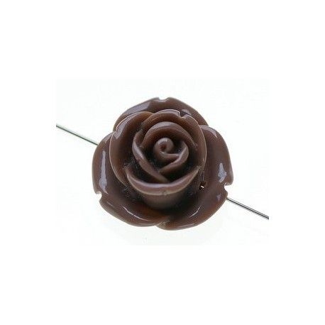 Rose 27x13.5mm MARRON GLACÉ  - 1