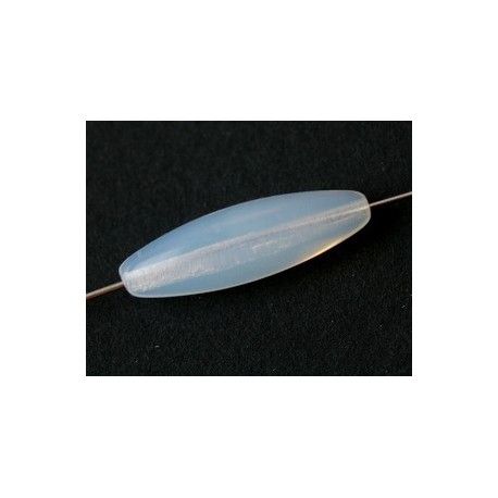 Tube bombé 22x7mm BLANC OPAL x4  - 1