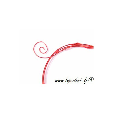 Fil laiton émaillé diam. 0,4 mm ROUGE (les 30 mètres)  - 1