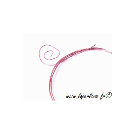 Fil laiton émaillé diam. 0,4 mm ROSE x5m  - 1
