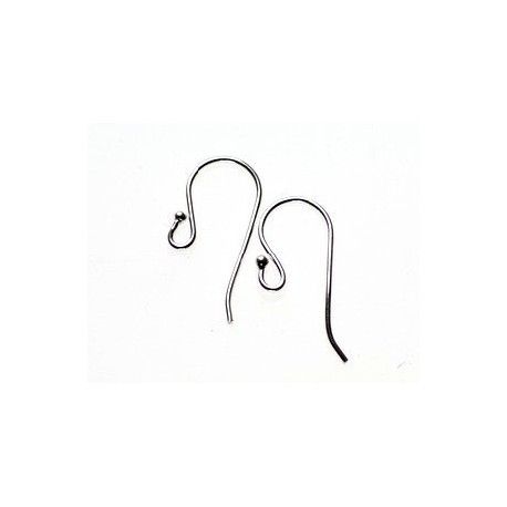 Crochet BO 11.5x8mm Argent 925 x2  - 1