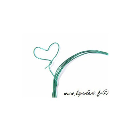 Fil laiton émaillé diam. 0,4 mm VERT x5m  - 1