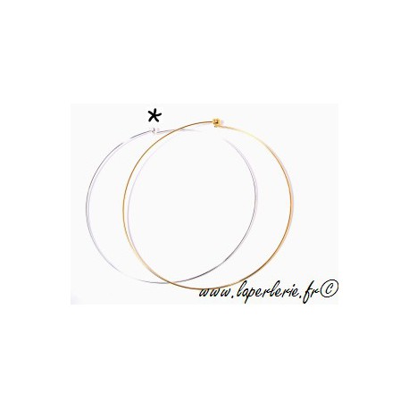 Ras de cou rigide ARGENTé d.14cm  - 1