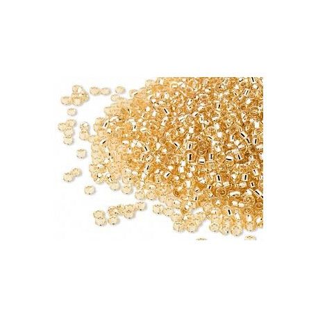 Rocaille 15/0 Miyuki 0003 Gold Silver Lined x7g  - 1