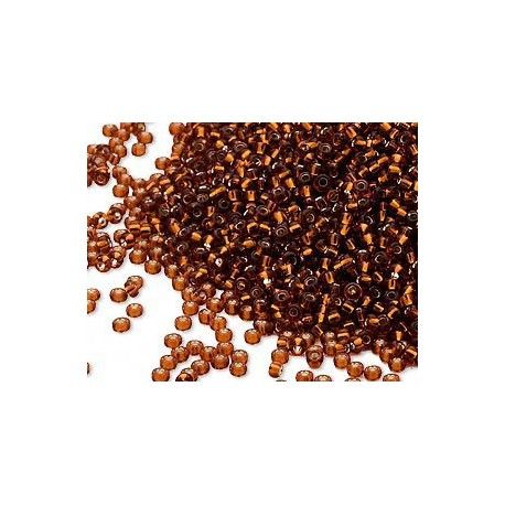 Rocaille 15/0 Miyuki 0005L Dark Topaz Silver Lined x7g  - 1