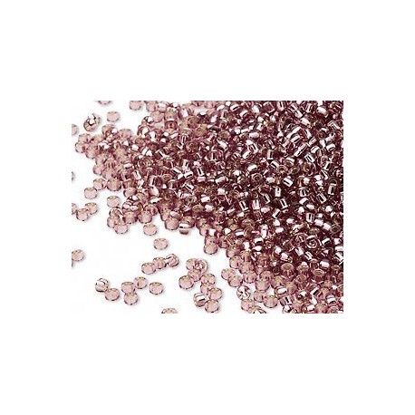 Rocaille 15/0 Miyuki 0012 Smoky Light Amethyst Silver Lined x7g  - 1