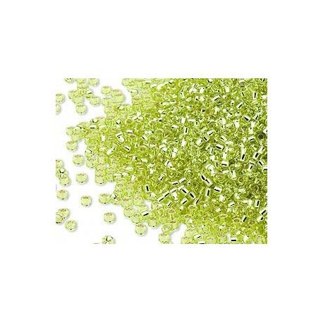 Rocaille 15/0 Miyuki 0014 Chartreuse Silver Lined x7g  - 1
