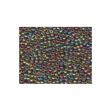 Rocaille 15/0 Miyuki 0255 Purple/Green/Gold Tr.AB x7g  - 1