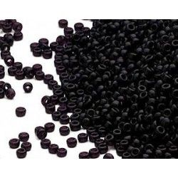 Seed beads 15/0 Miyuki 0401 Black Opaque x7g