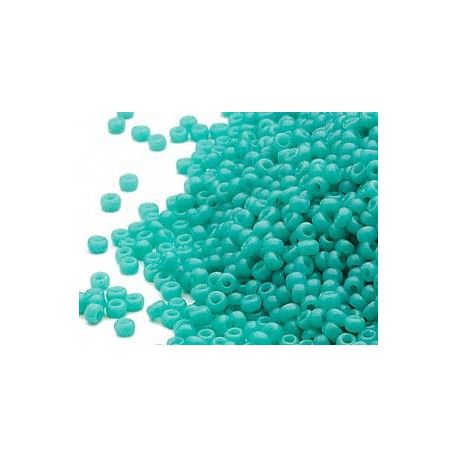 Rocaille 15/0 Miyuki 0412 Opaque Turquoise Green x7g  - 1