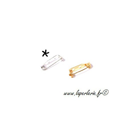 Support de broche à coller 20 mm ARGENT  - 1