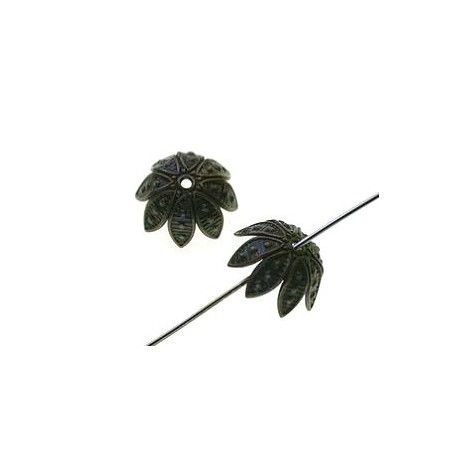 Calotte d.12mm h.6mm LAITON VIEILLI x4  - 1