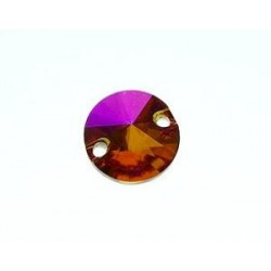Drilled cabochon 3200 10mm CRYSTAL ASTRAL PINK