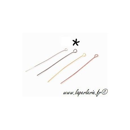 Tige à oeil 57x0.7mm ETAIN x20  - 1