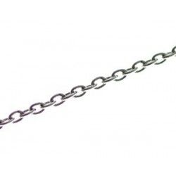 Chain oval ring 2.2x3mm SILVER COLOR x1m