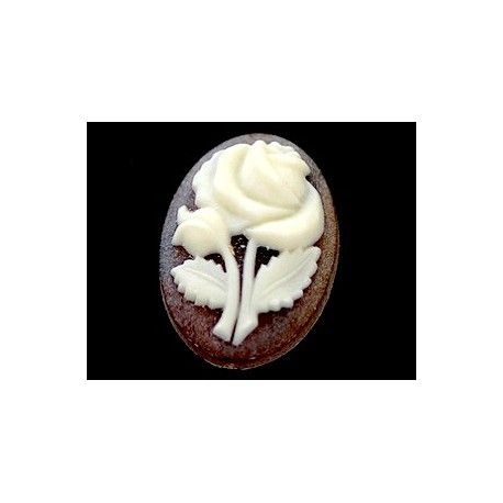 Cabochon Camée Roses 25x18mm TURTLE  - 1