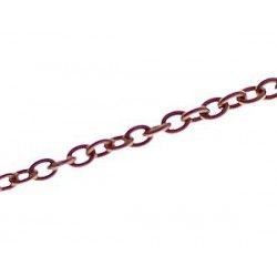 Chain oval ring 2.2x3mm OLD COPER COLOR x1m