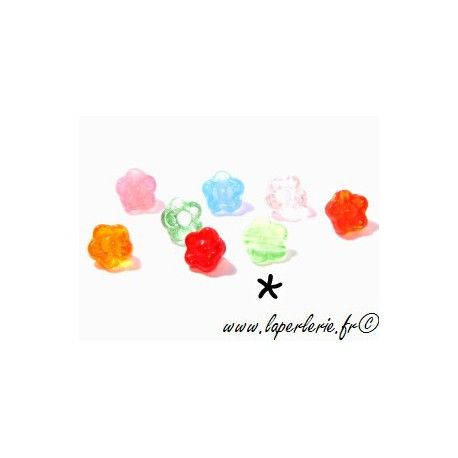 Fleur diam. 8 mm LIGHT EMERALD  - 1