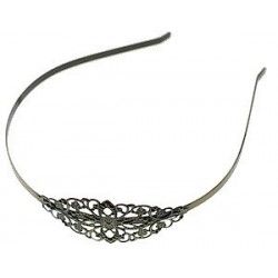 Headband with stamp oval 34.5x76mm BRONZE COLOR x1