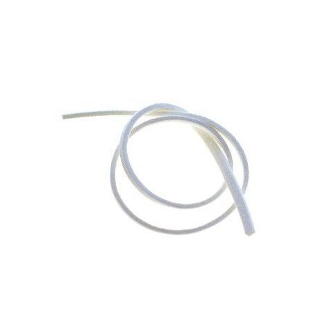 Lanière simili daim 3x1mm BLANC x2m  - 1
